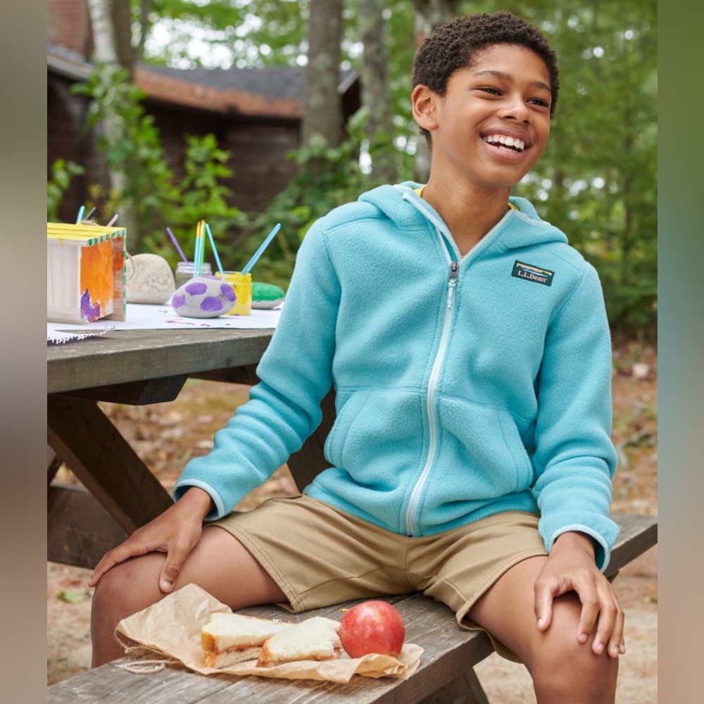L.L. Bean Kids' Mountain Classic Fleece, Hooded